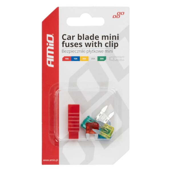 Automobilové poistky MIX so sťahovákom AMIO-03378
