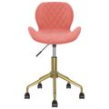 335034 vidaXL Swivel Dining Chairs 2 pcs Pink Velvet