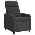 vidaXL Masážne relaxačné kreslo Tmavosivá Bouclé