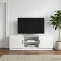 vidaXL TV skrinka Biela 150 x 31 x 47 cm Kompozitné drevo