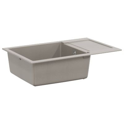 vidaXL Drez Sivá 780 x 500 mm 80% Kvárc a 20% Živica