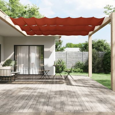 vidaXL Vertikálna markíza terakotová 140x420 cm oxfordská látka