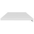 vidaXL Parapetné dosky Biela 160 x 45 x 4,5 cm PVC