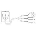 Spínač smerový F&F AWZ-30, 2-1000lux, 30A, 230V, IP65, na povrch