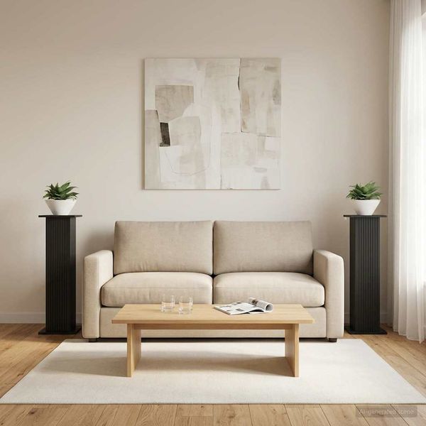 vidaXL Stojan na rastliny 2 pcs Čierna 30,5 x 30 x 100,5 cm