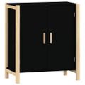 vidaXL Komoda čierna 62x38x70 cm spracované drevo