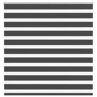 vidaXL Zebra roleta čierna 140x150 cm šírka látky 135,9cm polyester