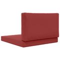 vidaXL Vankúš na vonkajšiu pohovku Polyester vínovo červená 80 x 80 cm