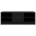 vidaXL TV skrinka 102 x 35 x 36,5 cm Čierny dub Kompozitné drevo