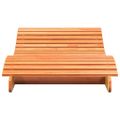 vidaXL Lehátko voskovohnedé 205x80x31,5 cm masívna borovica
