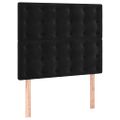 vidaXL Posteľný rám boxspring s matracom čierny 90x200 cm zamat