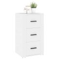 vidaXL Komoda biela 40x33x70 cm spracované drevo