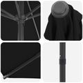 vidaXL Záhradný slnečník 230 x 230 cm Polyester Obdĺžnikový Čierna