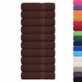 vidaXL Osušky do kúpeľne FROGN 10 ks hnedé 100x150 cm 360 g/m²