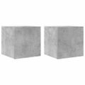 vidaXL Nástenné TV skrinky 2 ks betónové sivé 30,5x30x30 cm