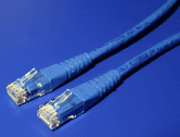 UTP patchkabel kat. 6, 0,5m, modrý