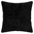 vidaXL Poťah na podložku 6 ks HEERLEN Čierna 45 x 45 cm Umelá králičia