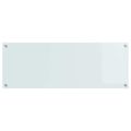 vidaXL Kuchynský obklad Biela 110 x 40 cm tvrdené sklo