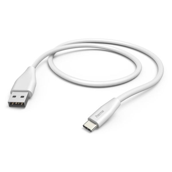 HAMA Kábel USB-A/USB-C, 1,5m, biely
