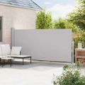 vidaXL Zaťahovacia bočná markíza na terasu 180x514 cm, sivá