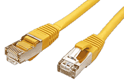 S/FTP patchkabel kat. 6, LSOH, 7m, žlutý