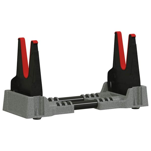 vidaXL Strelecká opierka Nastaviteľná Sivá 46 x 14 x 19,5 cm Plast