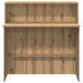 vidaXL Recepčný stôl dub artisan 100x50x103,5 cm kompozitné drevo