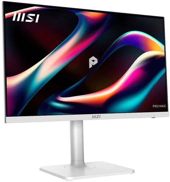 MSI PRO MAX 241PHW E14/ 24"/ 1920x1080/ IPS/ 4ms/ 144Hz/ 300cd/m2/ 1500:1/ HDMI/ DP/ USB/ VESA/ bílý Monitor, 23,8" IPS, 1920 × 1080 px, 144 Hz, 1 ms, USB-C 65W PD, HDMI 2.0b, DisplayPort 1.2a, KVM, AMD FreeSync, reproduktory, Eye