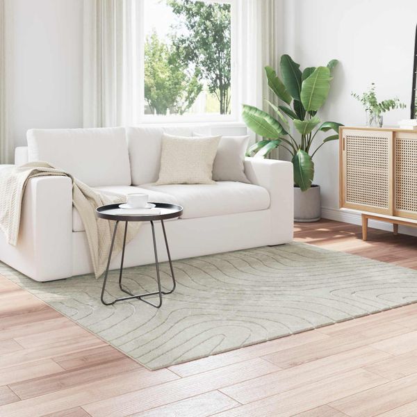 vidaXL Kusové koberce Štvorcový PALMERAS Zelená 200 x 200 cm Polyester