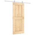 vidaXL Posuvné dvere Prírodná a biela 85 x 210 cm