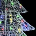 vidaXL Vianočný stromček 100 LED Viacfarebný 120 cm Akryl