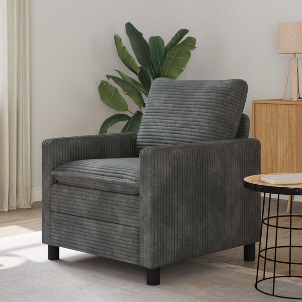 vidaXL Pohovka Svetlosivá 76 x 81 x 87,5 cm Polyester