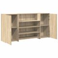 vidaXL Recepčný stôl dub sonoma 200x50x103,5 cm kompozitné drevo