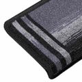 vidaXL Nášľapy na schody samolepiace 5 ks 65x21x4 cm čierne a sivé