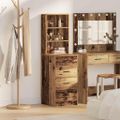 vidaXL Highboard Staré drevo 40 x 41 x 135 cm Kompozitné drevo