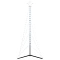 vidaXL LED vianočný stromček 363 LED studená biela 182 cm