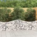 vidaXL Oblúkový gabionový kôš 20 ks 200x50x60/80 cm pozinkované železo