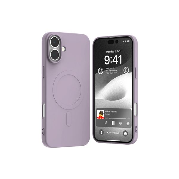 Mercury semi-silicon magsafe iphone 16 plus (6.7) lilac purple
