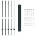 vidaXL Zvarené pletivo s podperami 10 x 1,2 m PVC potiahnutá oceľ