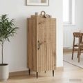 vidaXL Servírovacia skriňa Dub artisan 33 x 34,5 x 89,5 cm