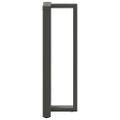 vidaXL Nohy barového stola v tvare T, 2 ks, antracitové, 50x35x(110-111) cm, oceľ