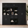 vidaXL Úložný kabinet so policami Čierny dub 70 x 42,5 x 225 cm