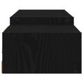 vidaXL Nástenný TV kabinet Nástenná montáž Čierny dub 180 x 28 x 21 cm