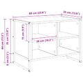 vidaXL Skriňa na topánky 60 x 35 x 44 cm Kompozitné drevo Dymová dub
