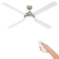 vidaXL Stropný ventilátor s osvetlením a diaľkovým ovládaním Ø 130 cm
