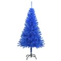 vidaXL Umelý vianočný stromček so stojanom, modrý 150 cm, PVC