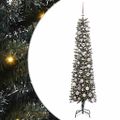 vidaXL Umelý vianočný stromček Zelená 180 cm PVC, plast a oceľ
