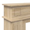 vidaXL Rám krbu Dub sonoma 102 x 26 x 100 cm Kompozitné drevo