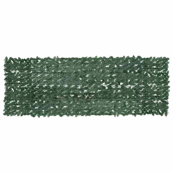 vidaXL Balkónová markíza s tmavozelenými listami 300x100 cm