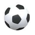 vidaXL Detské futbalové bránky 2 ks s loptou biele 64x35x48 cm kovové
